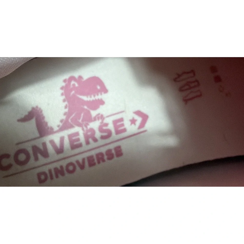 Converse DINOVERSE Chuck Taylor All Star Hi Tops•Junior Size 5.5 Dino Pink Rare!